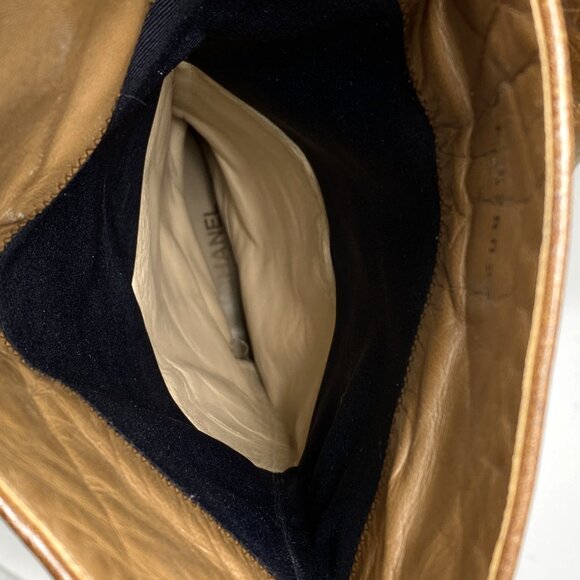 CHANEL Brown Leather Fold-Over Knee High Boots *AS IS* FINAL SALE! - Picture 7 of 16